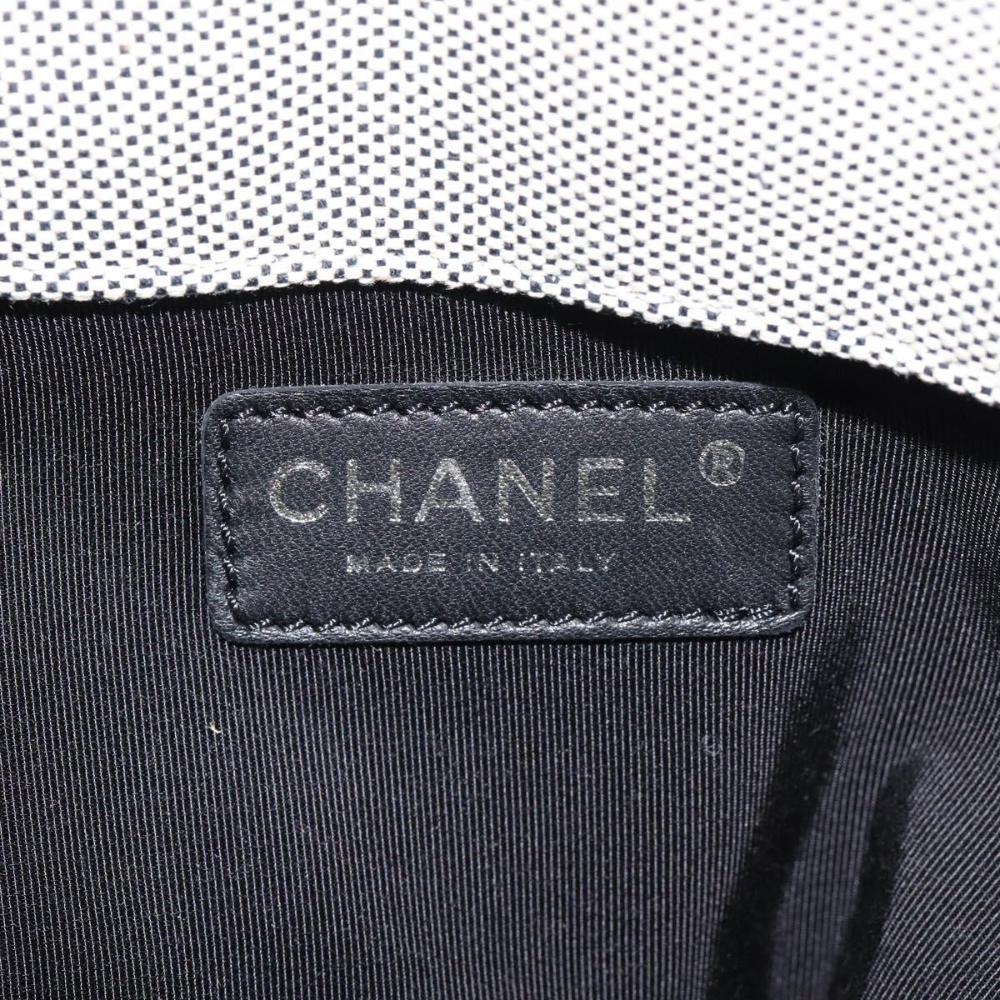 Grey Canvas Chanel Tote