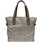 Grey Canvas Chanel Tote