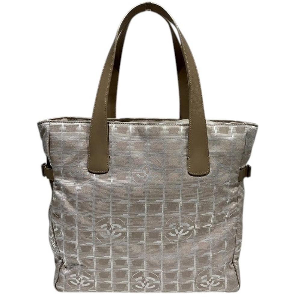 Grey Canvas Chanel Tote