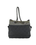 Grey Canvas Chanel Tote
