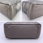 Grey Canvas Chanel Tote