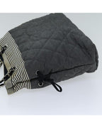 Grey Canvas Chanel Tote