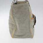Grey Canvas Chanel Tote