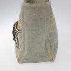 Grey Canvas Chanel Tote