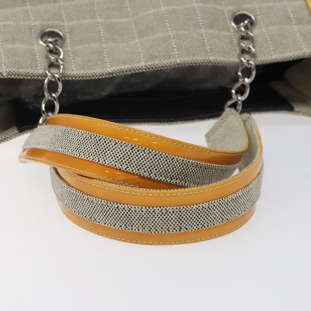 Grey Canvas Chanel Tote