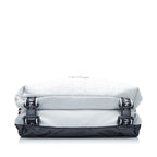 Grey Cotton Chanel Crossbody Bag