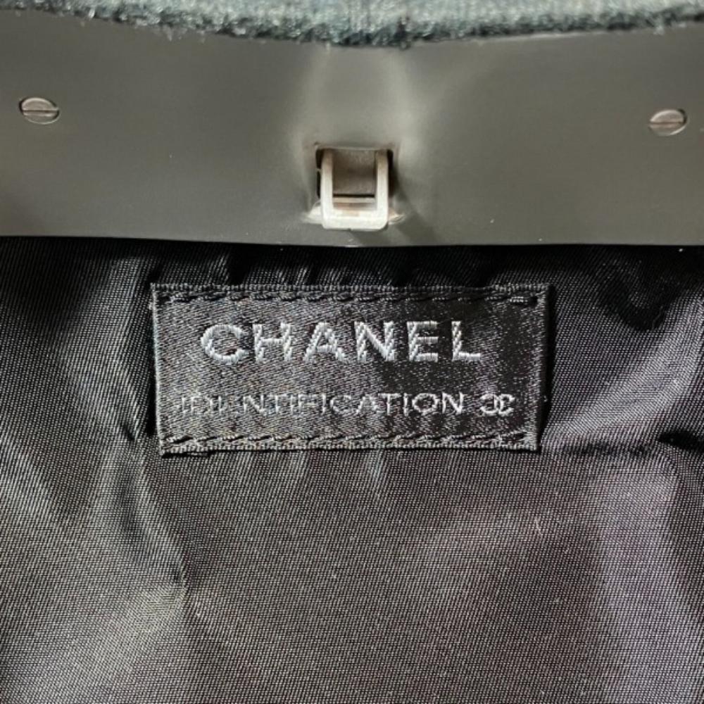 Grey Fabric Chanel Belt Bag