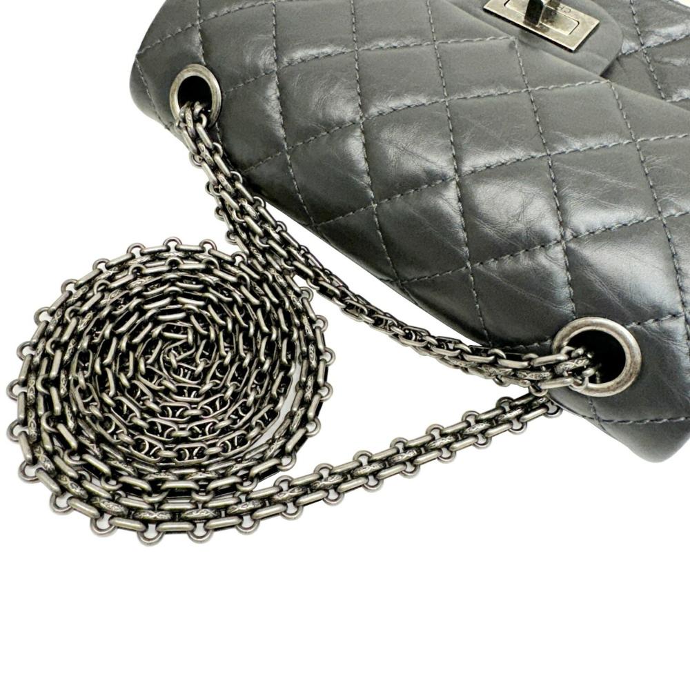 Grey Fabric Chanel Flap Bag