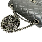 Grey Fabric Chanel Flap Bag