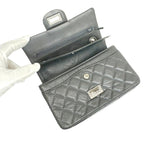 Grey Fabric Chanel Flap Bag