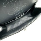 Grey Fabric Chanel Flap Bag