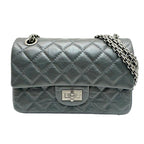 Grey Fabric Chanel Flap Bag