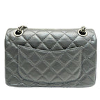 Grey Fabric Chanel Flap Bag