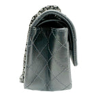 Grey Fabric Chanel Flap Bag