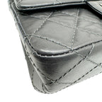 Grey Fabric Chanel Flap Bag