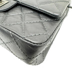 Grey Fabric Chanel Flap Bag