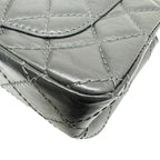 Grey Fabric Chanel Flap Bag