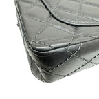 Grey Fabric Chanel Flap Bag