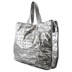 Grey Fabric Chanel Tote