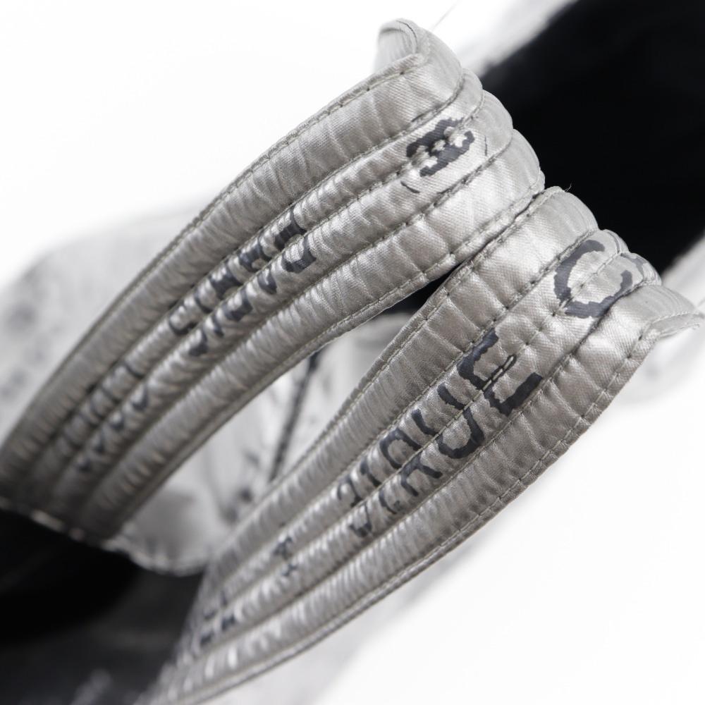 Grey Fabric Chanel Tote