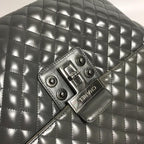 Grey Leather Chanel Shoulder Bag