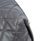 Grey Leather Chanel Tote