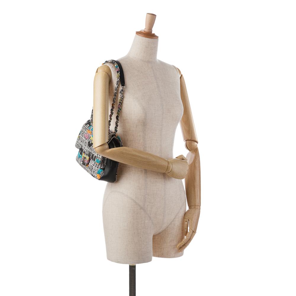 Grey Leather Chanel Flap Bag