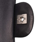 Grey Leather Chanel Flap Bag