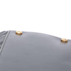 Grey Leather Chanel Tote