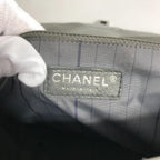 Grey Leather Chanel Shoulder Bag