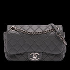 Grey Leather Chanel Shoulder Bag