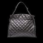 Grey Leather Chanel Tote