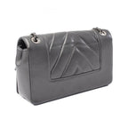 Grey Leather Chanel Shoulder Bag