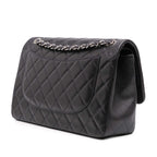 Grey Leather Chanel Flap Bag