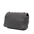 Grey Leather Chanel Shoulder Bag