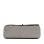 Grey Leather Chanel Flap Bag