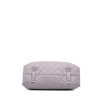 Grey Leather Chanel Tote