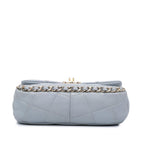 Grey Leather Chanel Flap Bag