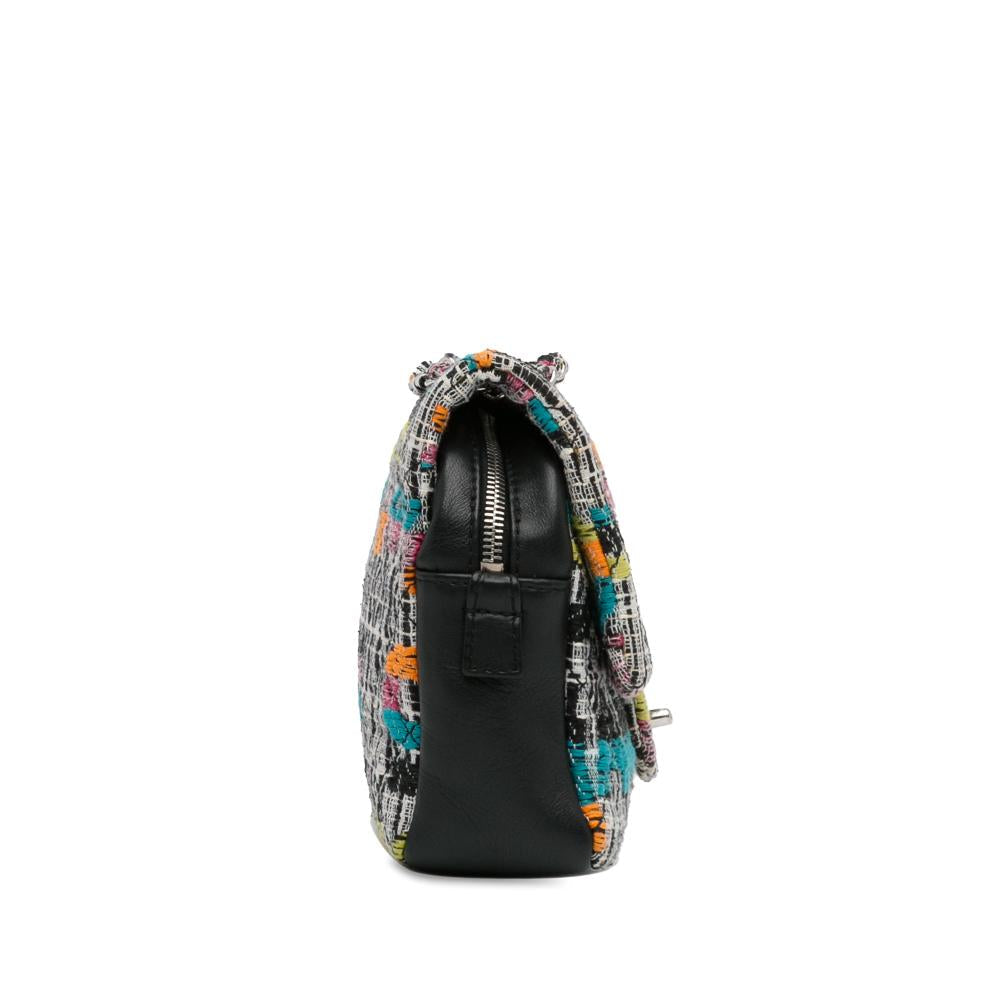 Grey Leather Chanel Flap Bag