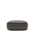 Grey Leather Chanel Shoulder Bag