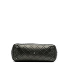 Grey Leather Chanel Tote