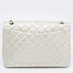 Grey Leather Chanel Flap Bag