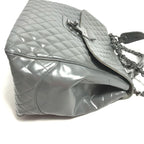 Grey Leather Chanel Shoulder Bag