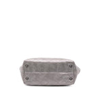 Grey Leather Chanel Tote