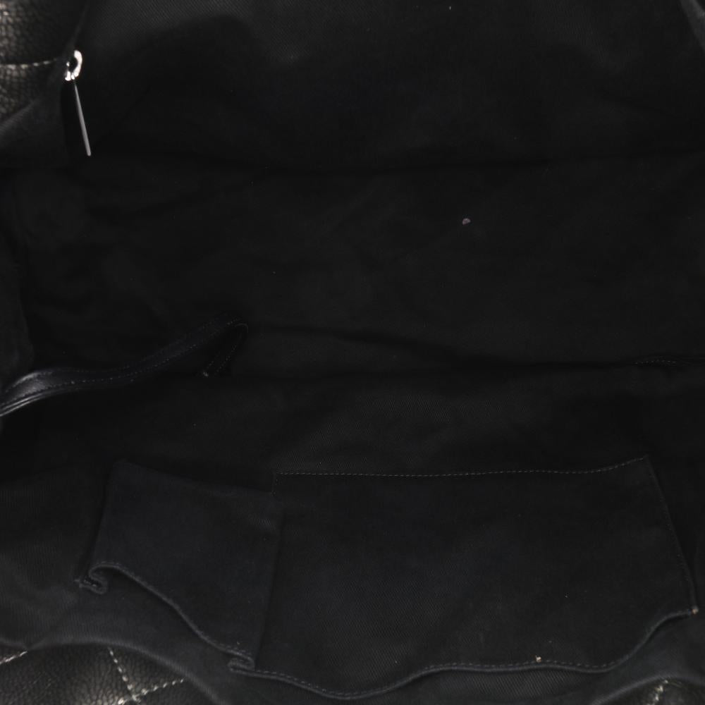 Grey Leather Chanel Tote