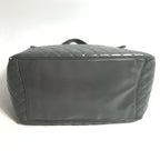 Grey Leather Chanel Shoulder Bag