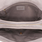 Grey Leather Chanel Crossbody Bag