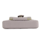 Grey Leather Chanel Shoulder Bag