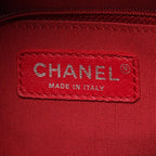 Grey Leather Chanel Shoulder Bag