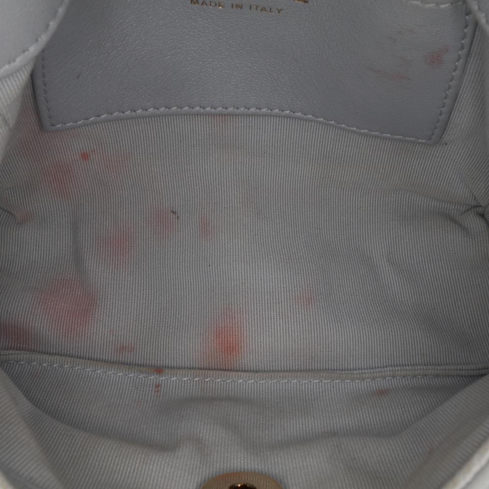 Grey Leather Chanel Flap Bag